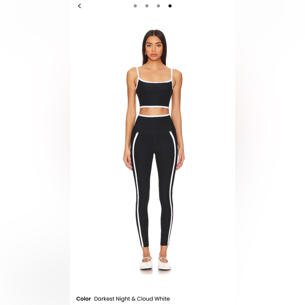 Beyond Yoga Spacedye New Moves Cropped Tank & High Waisted Midi Leggings Set
